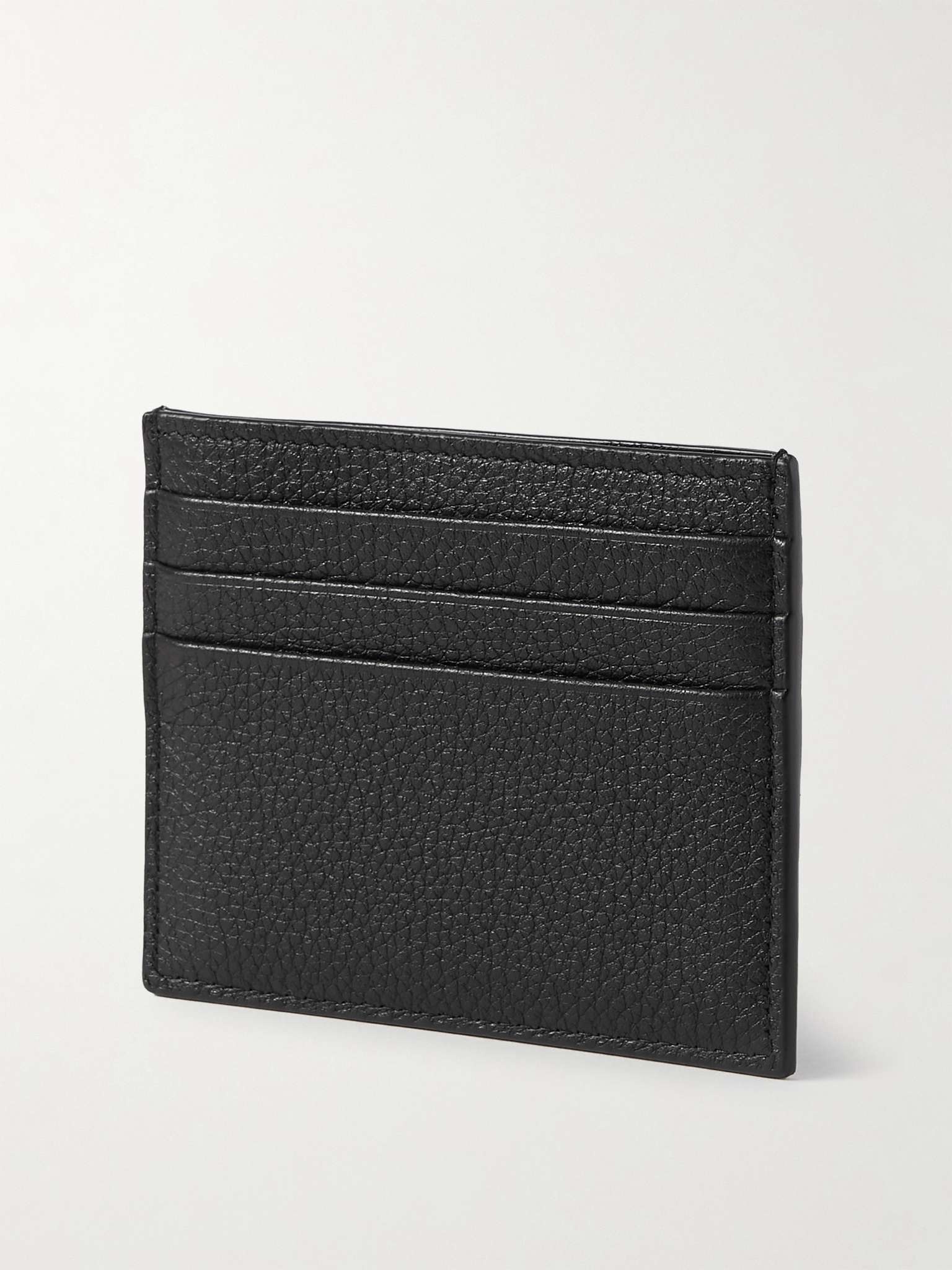 Valentino Garavani Logo-Debossed Full-Grain Leather Cardholder - 3