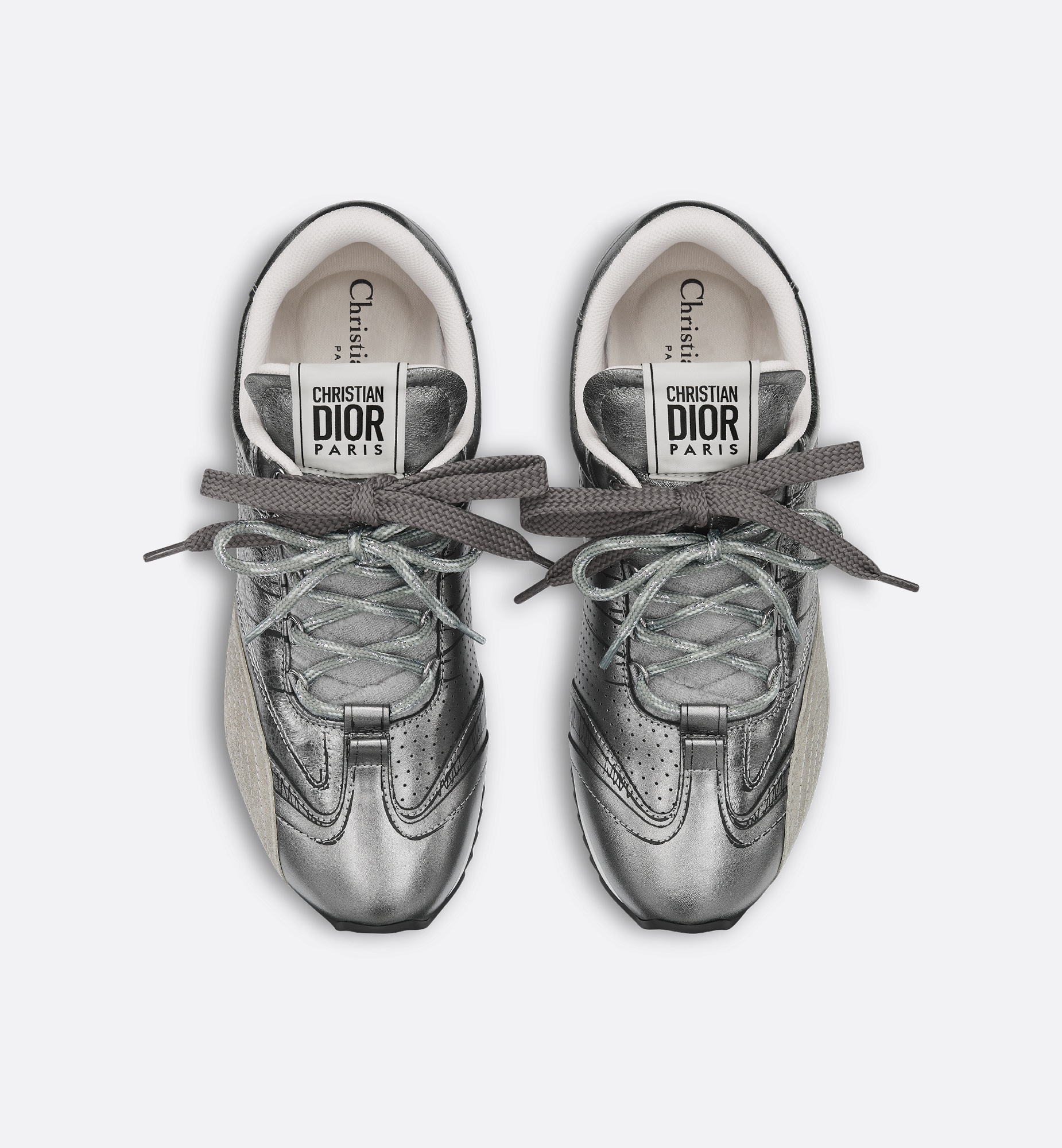 【輝くシルバー/おしゃれ♪】DIOR D-Sketch スニーカー ディオール」からレトロなフォルムの新作スニーカー、“D