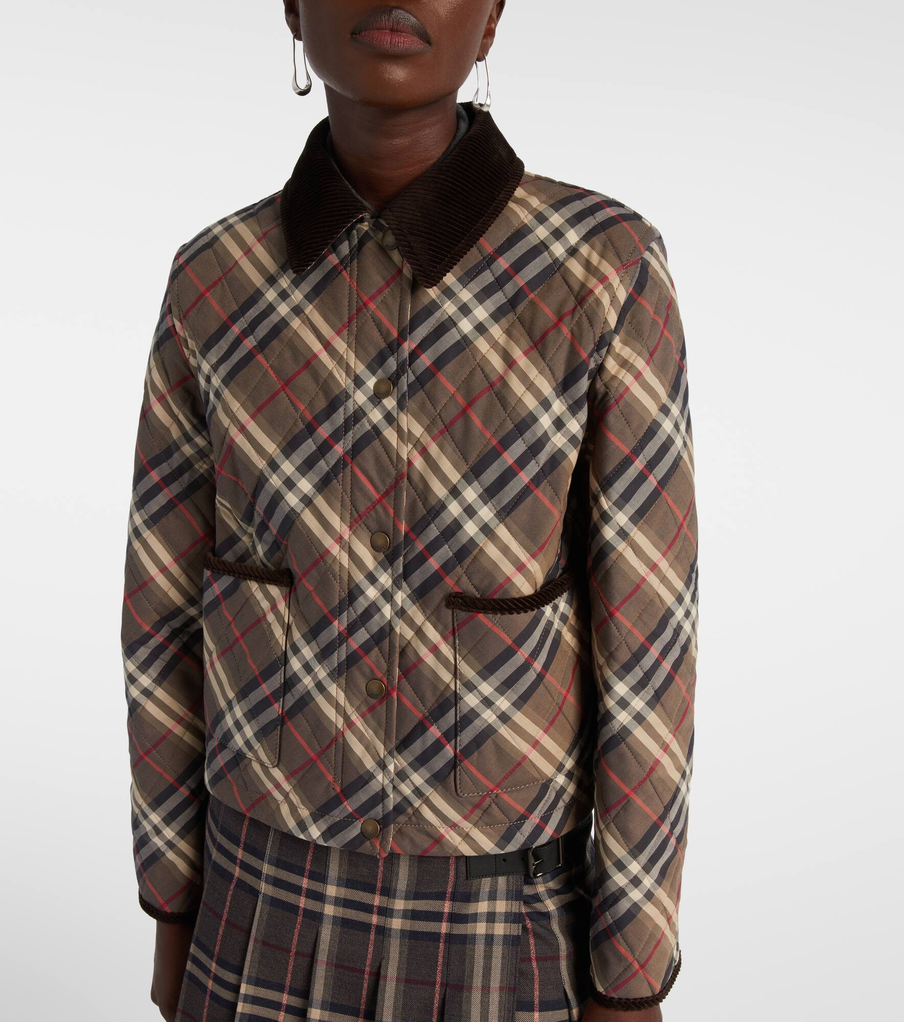 Burberry Check quilted cotton jacket - 6