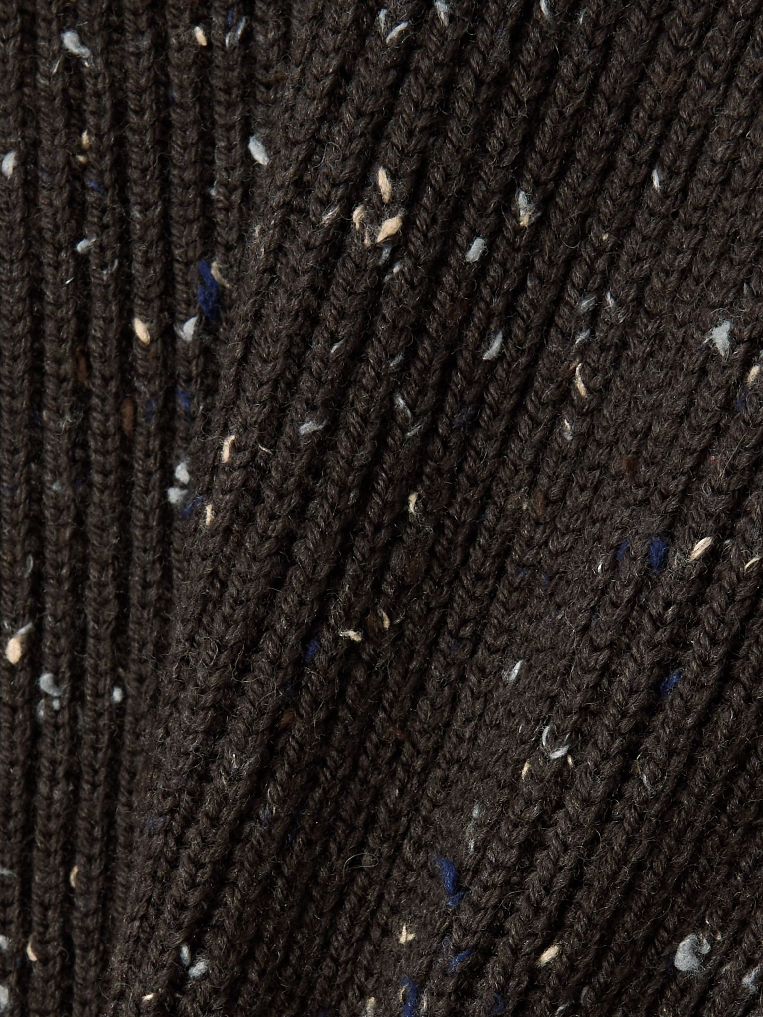 Button-detailed ribbed wool-blend sweater Brown - 4