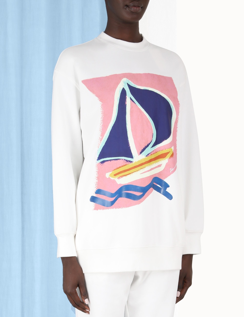PRINTED CREW FLEECE - 5