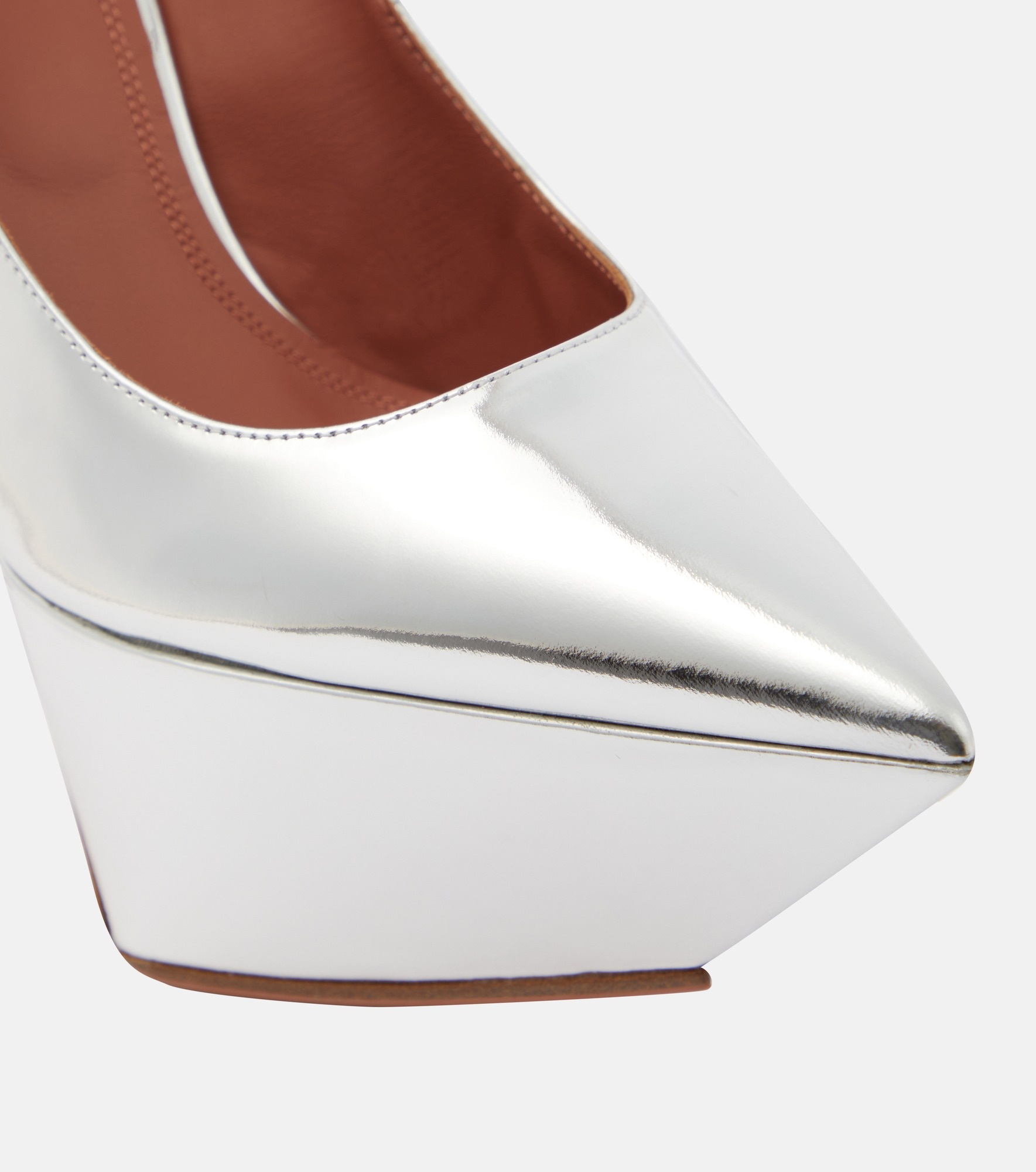 Yigit metallic leather platform pumps - 6