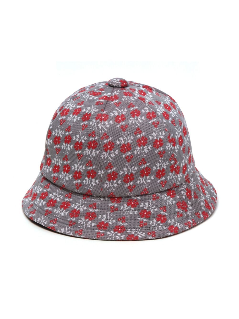 logo-embroidered flower-print bucket hat - 3