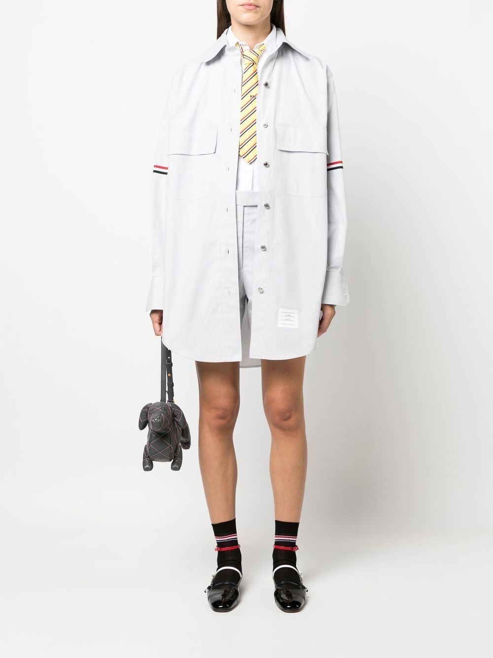RWB stripe longline shirt - 2