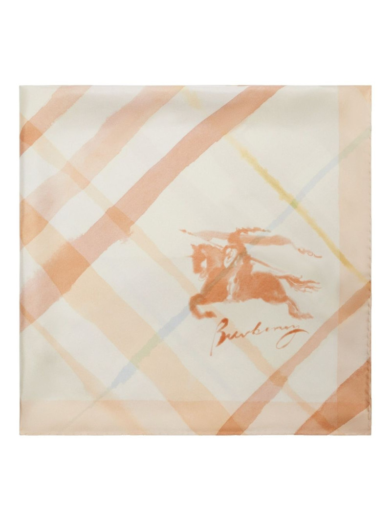 Burberry watercolour check scarf outlook