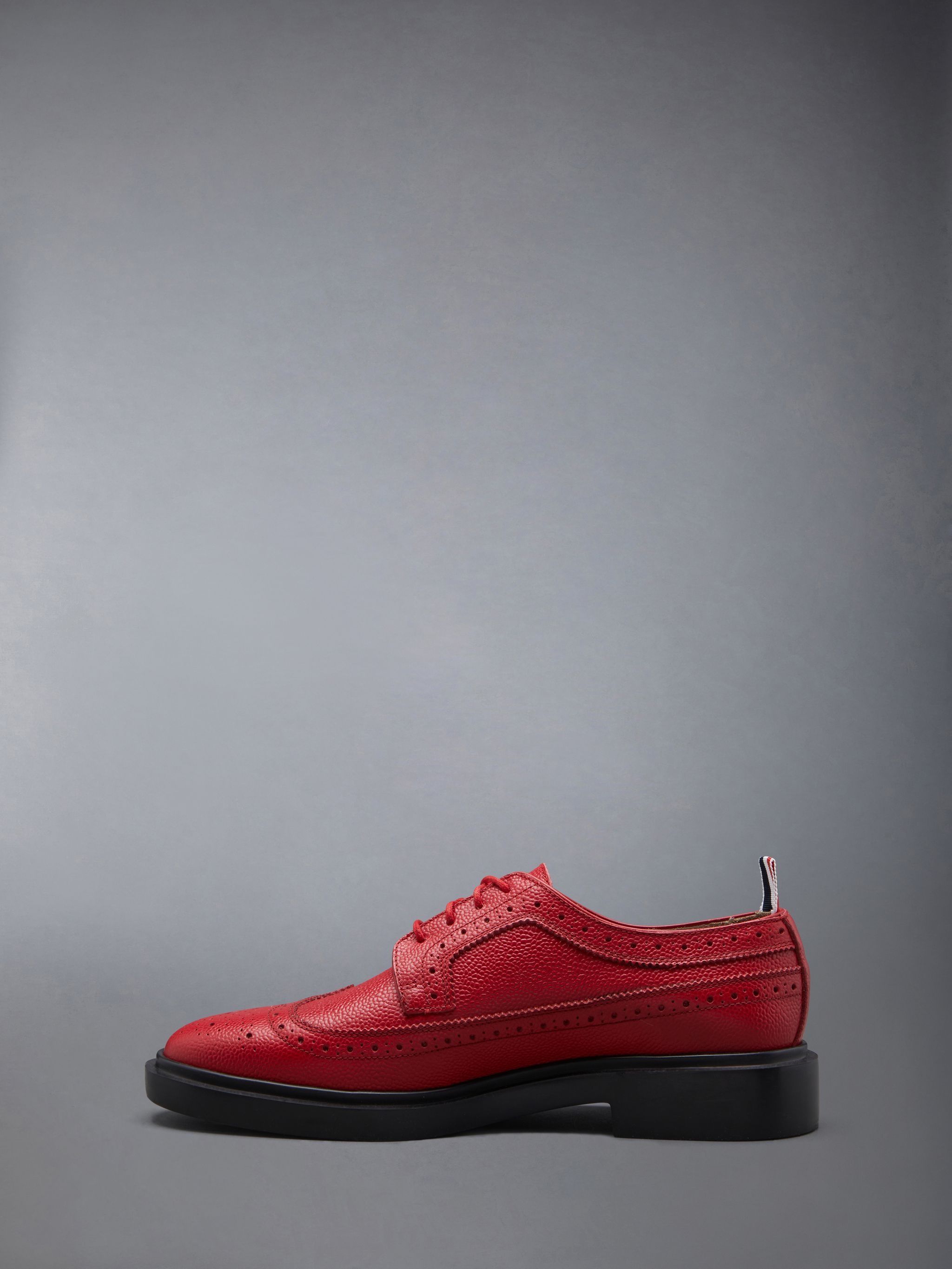 Pebble Grain Leather Longwing Brogue - 4
