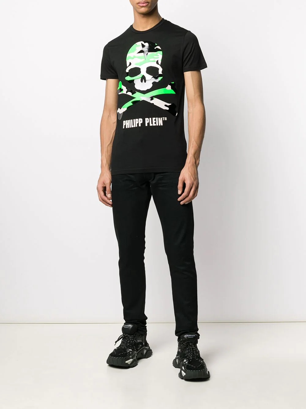 camouflage skull T-shirt - 2