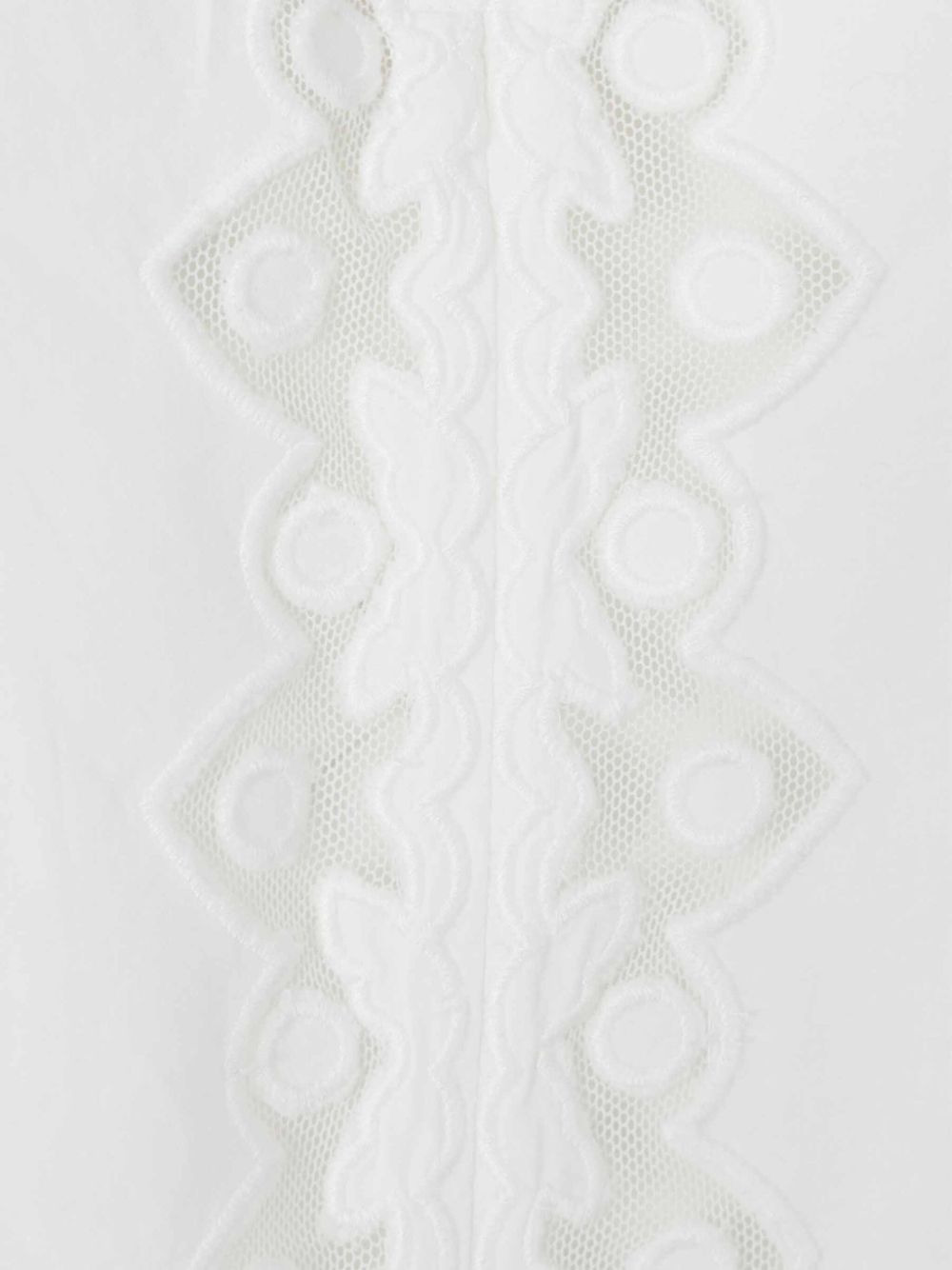 embroidered lace-insert blouse - 3