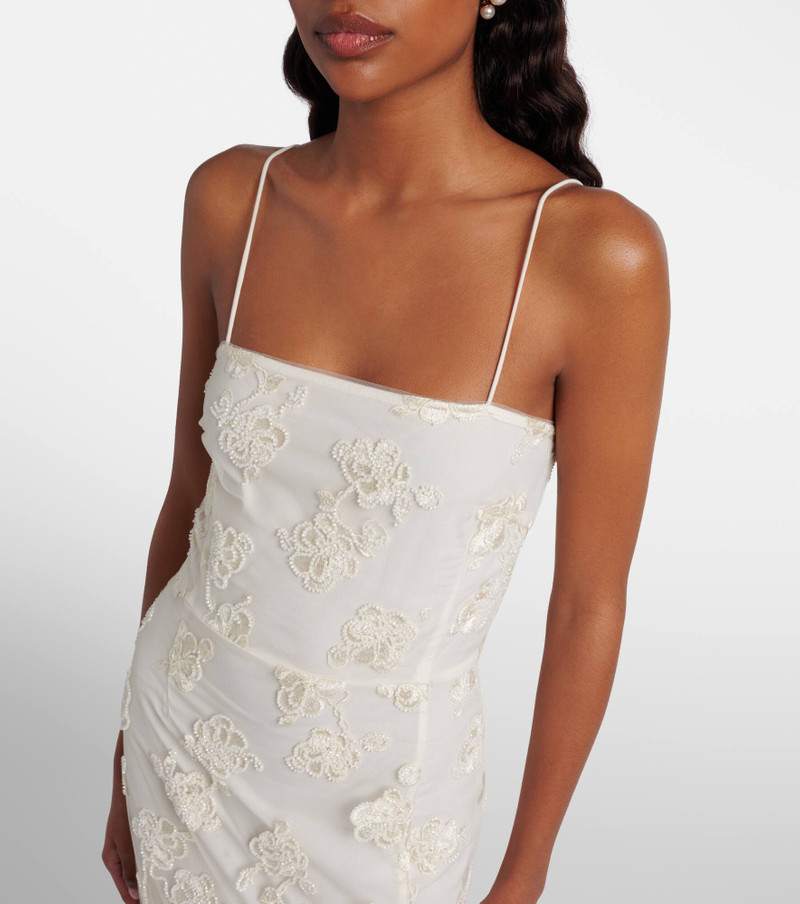 Bridal beaded bustier dress 4