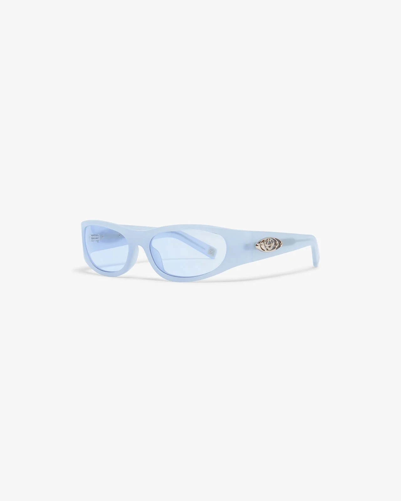 Blue Warped Sport Sunglasses | Casablanca Paris - 1