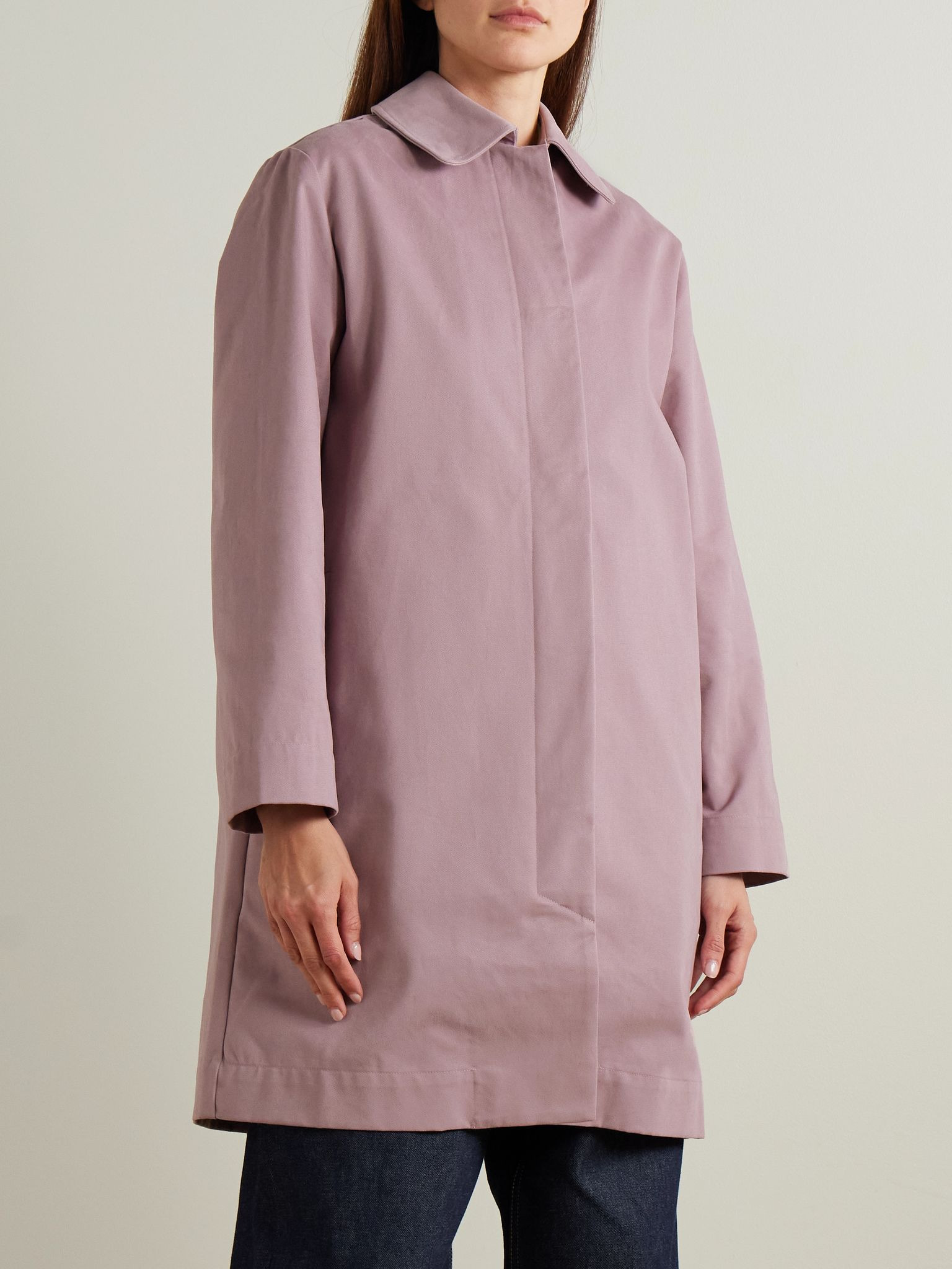 Yuri cotton-twill coat Pink - 3