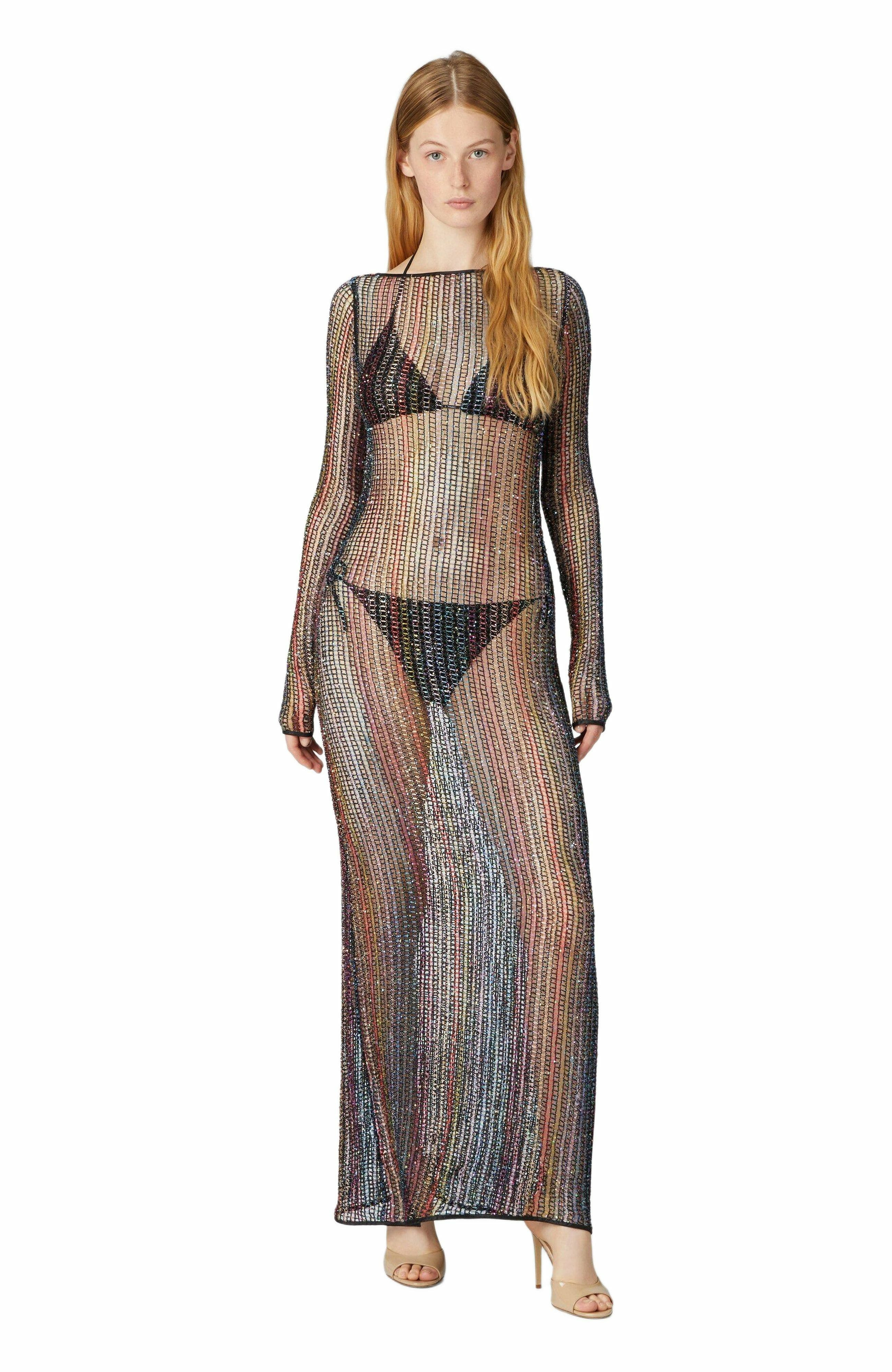 Missoni Long Cover-up In Mesh With Open Back in Multicoloured at Nordstrom - 5