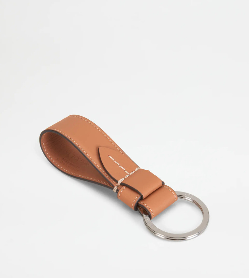 Tod's LEATHER KEY HOLDER - BROWN outlook