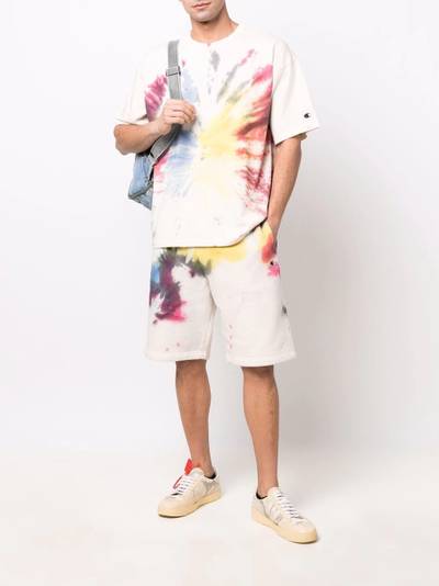 Champion tie-dye print track shorts outlook