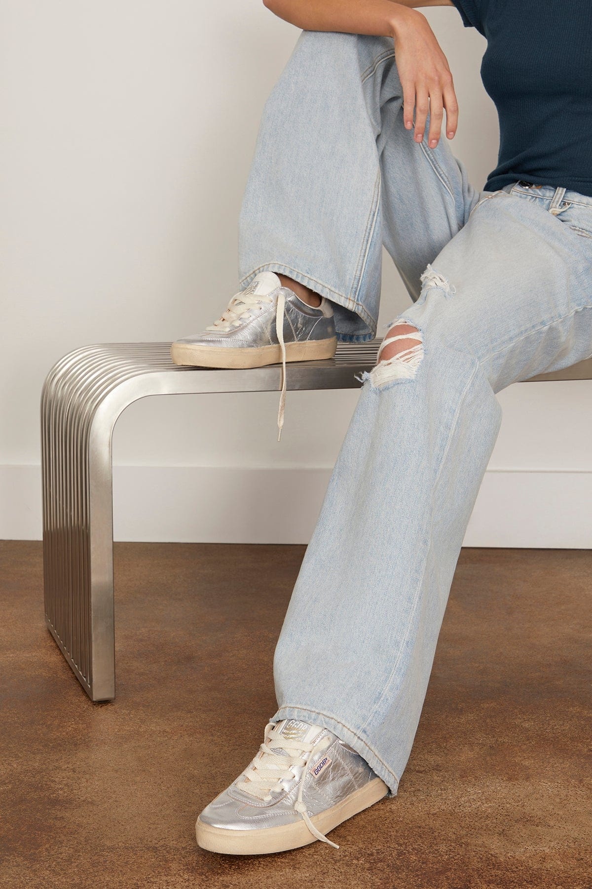 Soul-Star Sneaker in Silver/White/Milk - 2