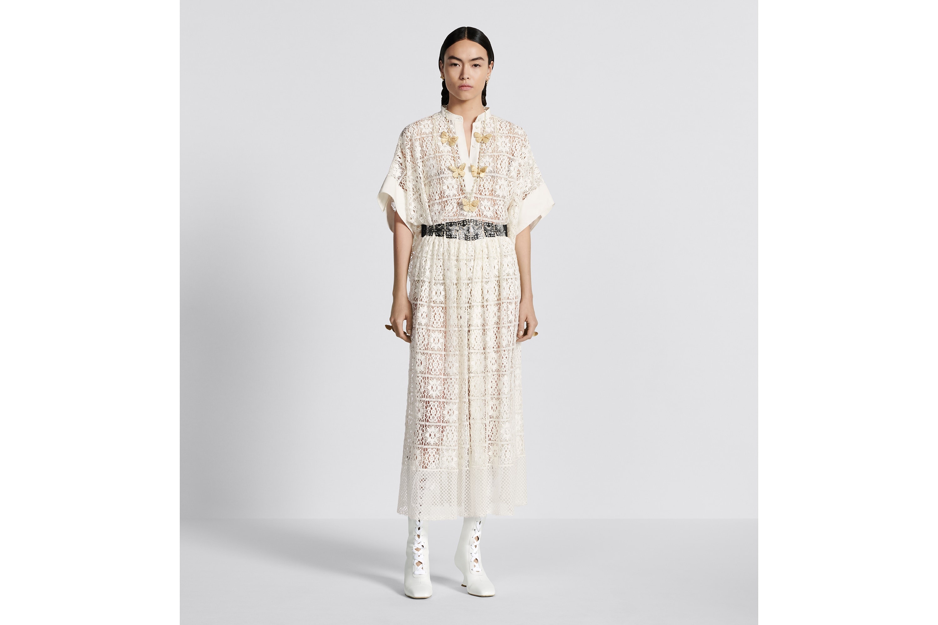 Flared Mid-Length Skirt - 4