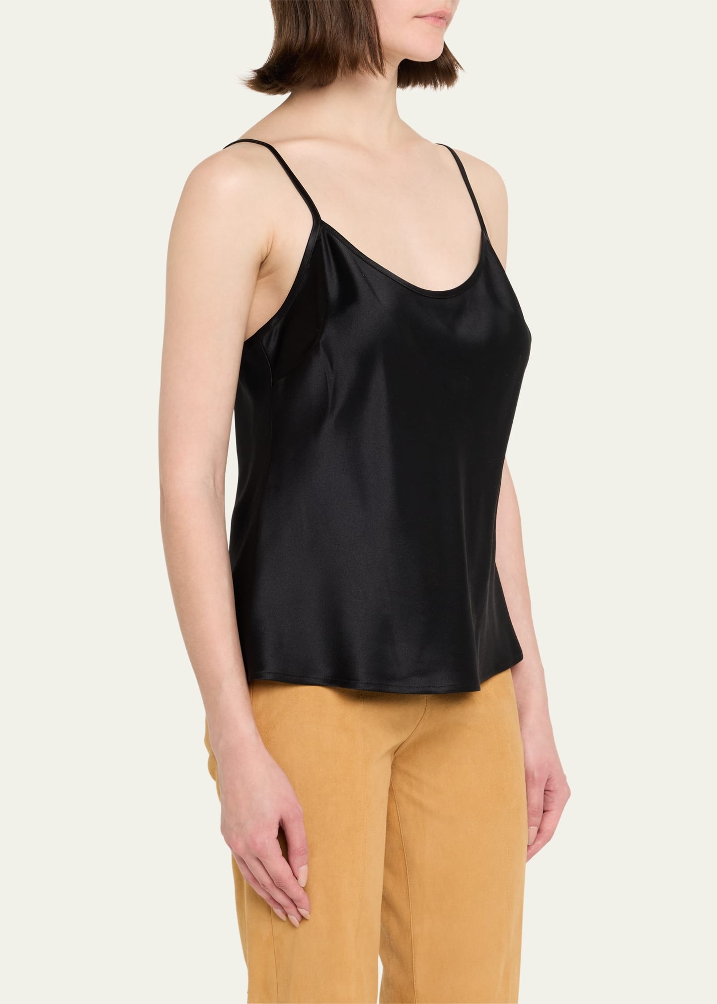 Spaghetti Strap Silk Cami - 4