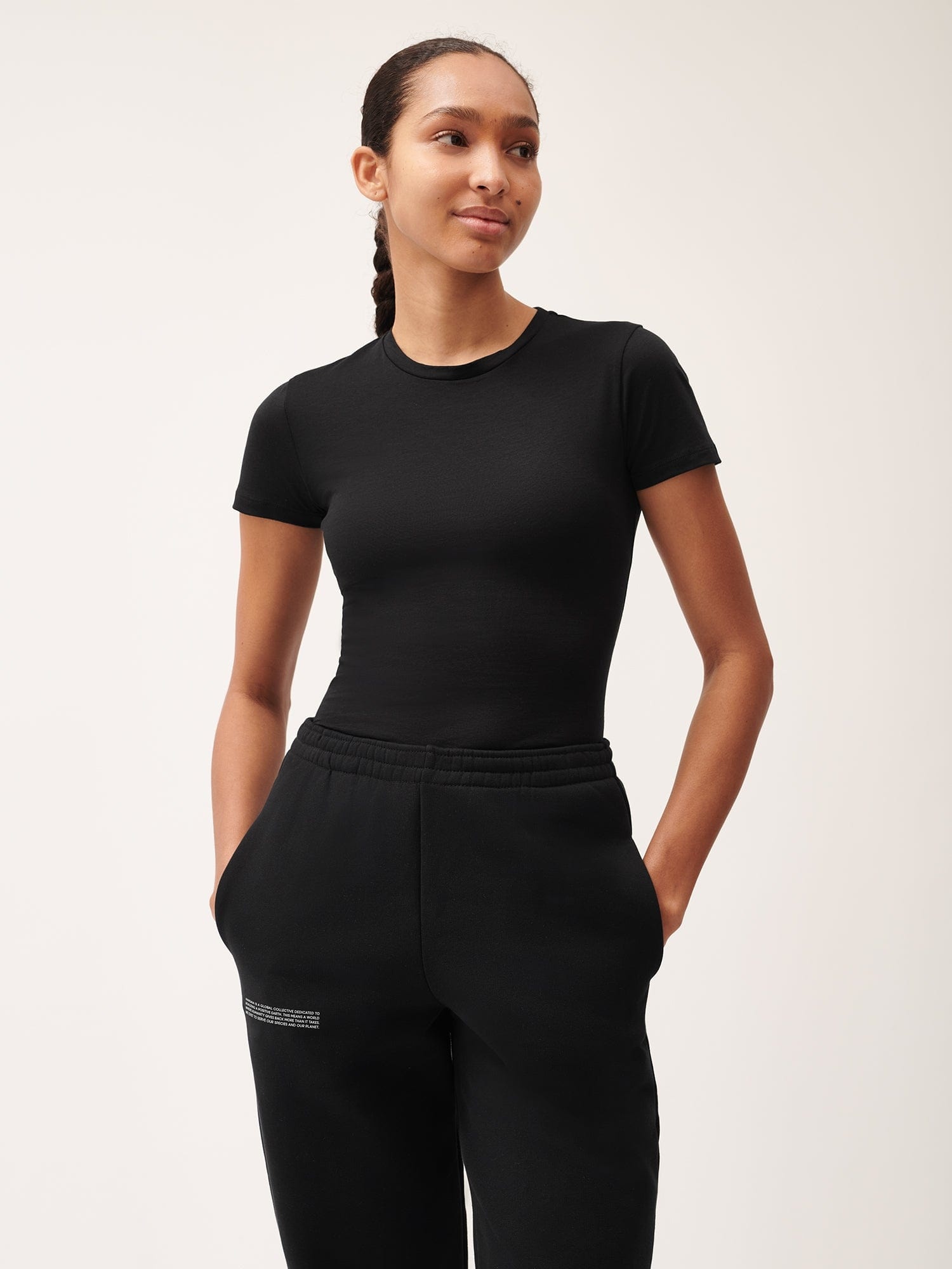 Women's 365 Cotton-Stretch T-shirt - Black - 2