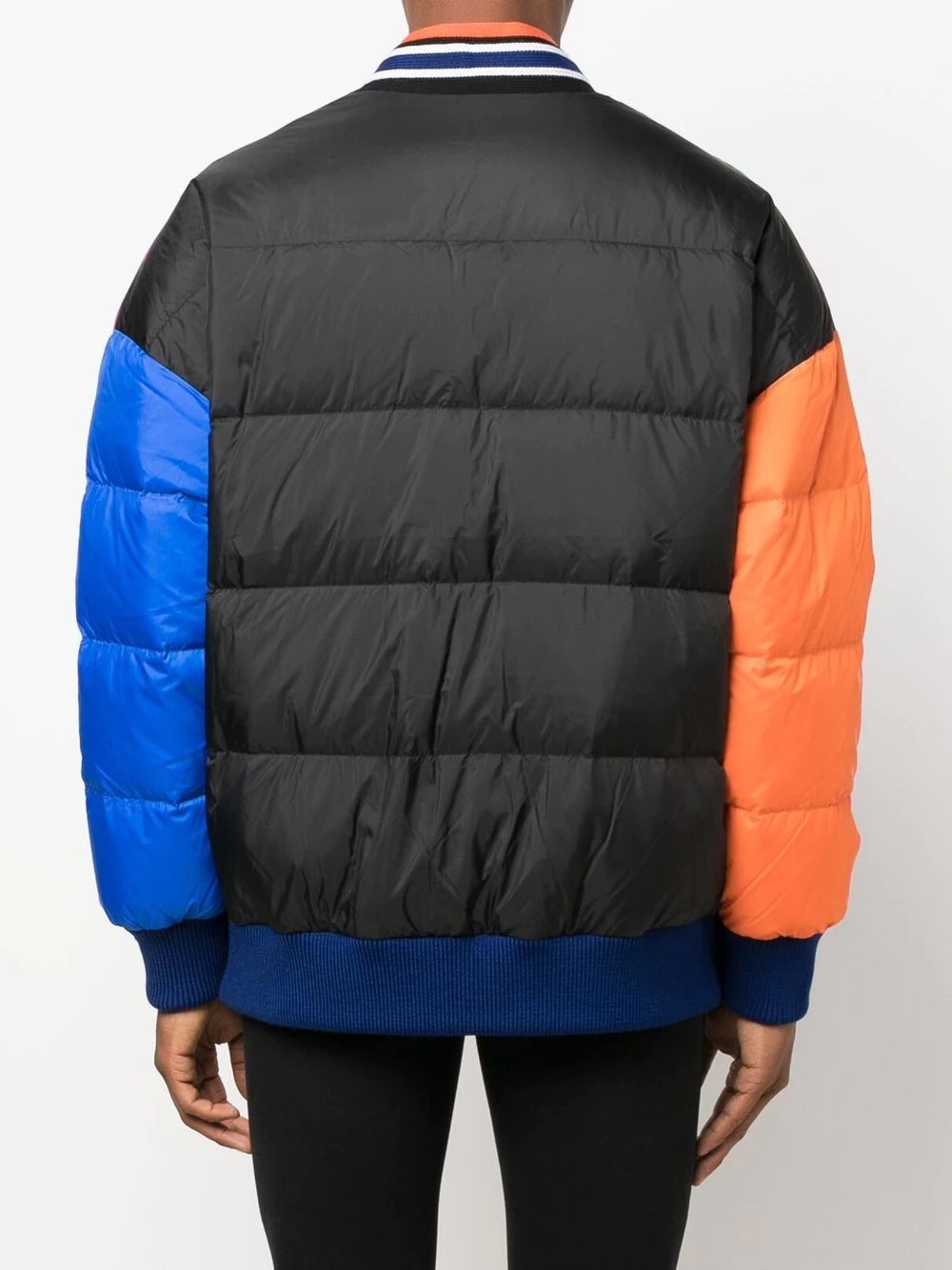 colour block padded jacket - 4