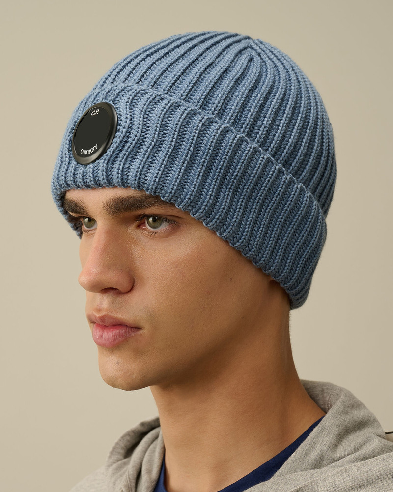 C.P. Company Extra Fine Merino Wool Lens Beanie outlook