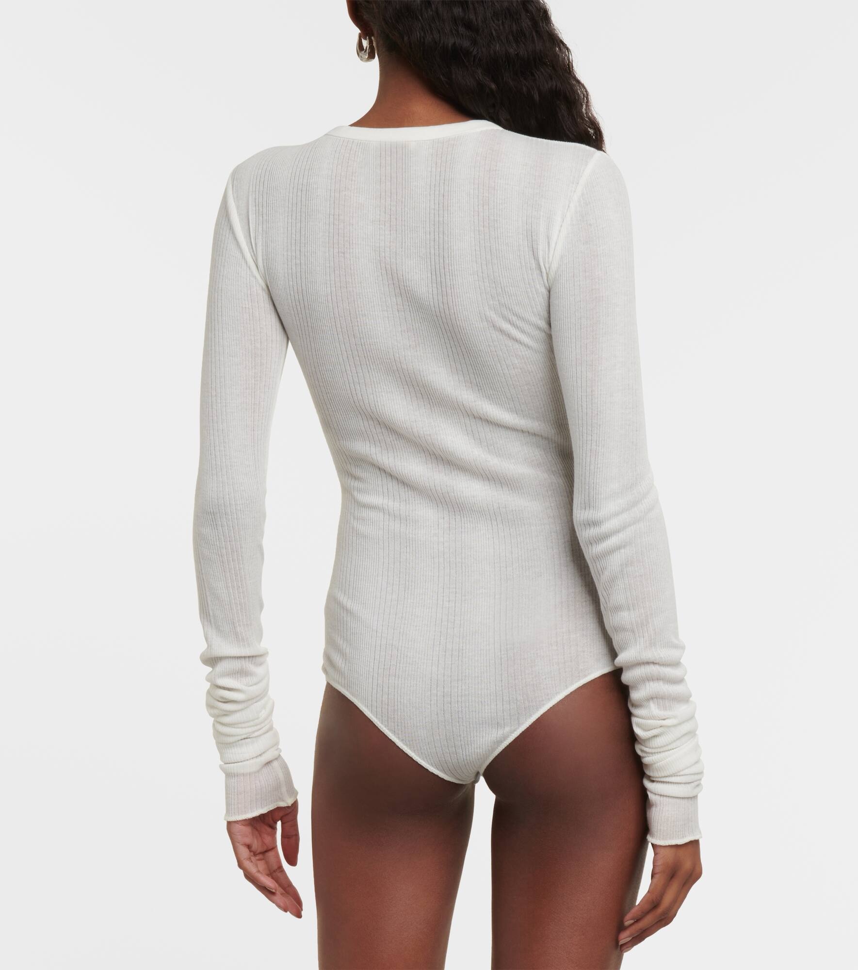 Janelle cotton-blend jersey bodysuit - 4