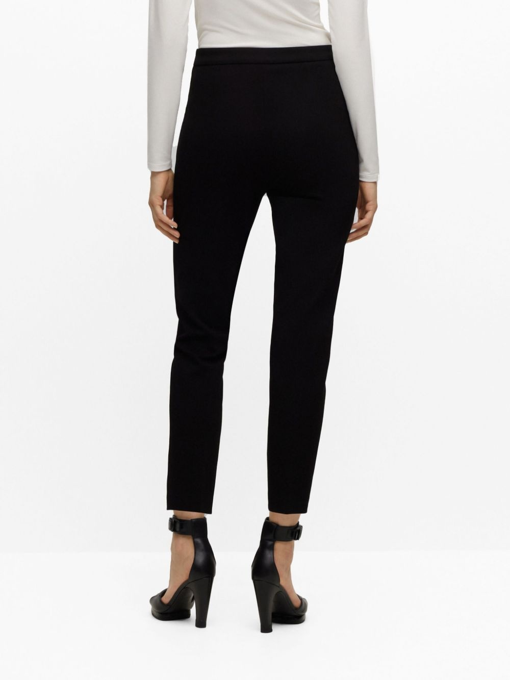 skinny-cut cropped trousers - 4