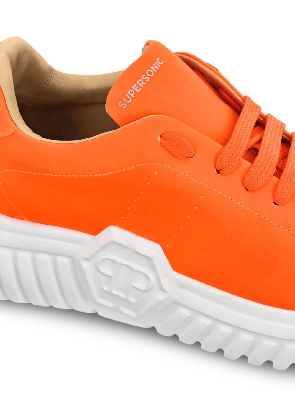 Runner Hexagon low-top leather sneakers - 5