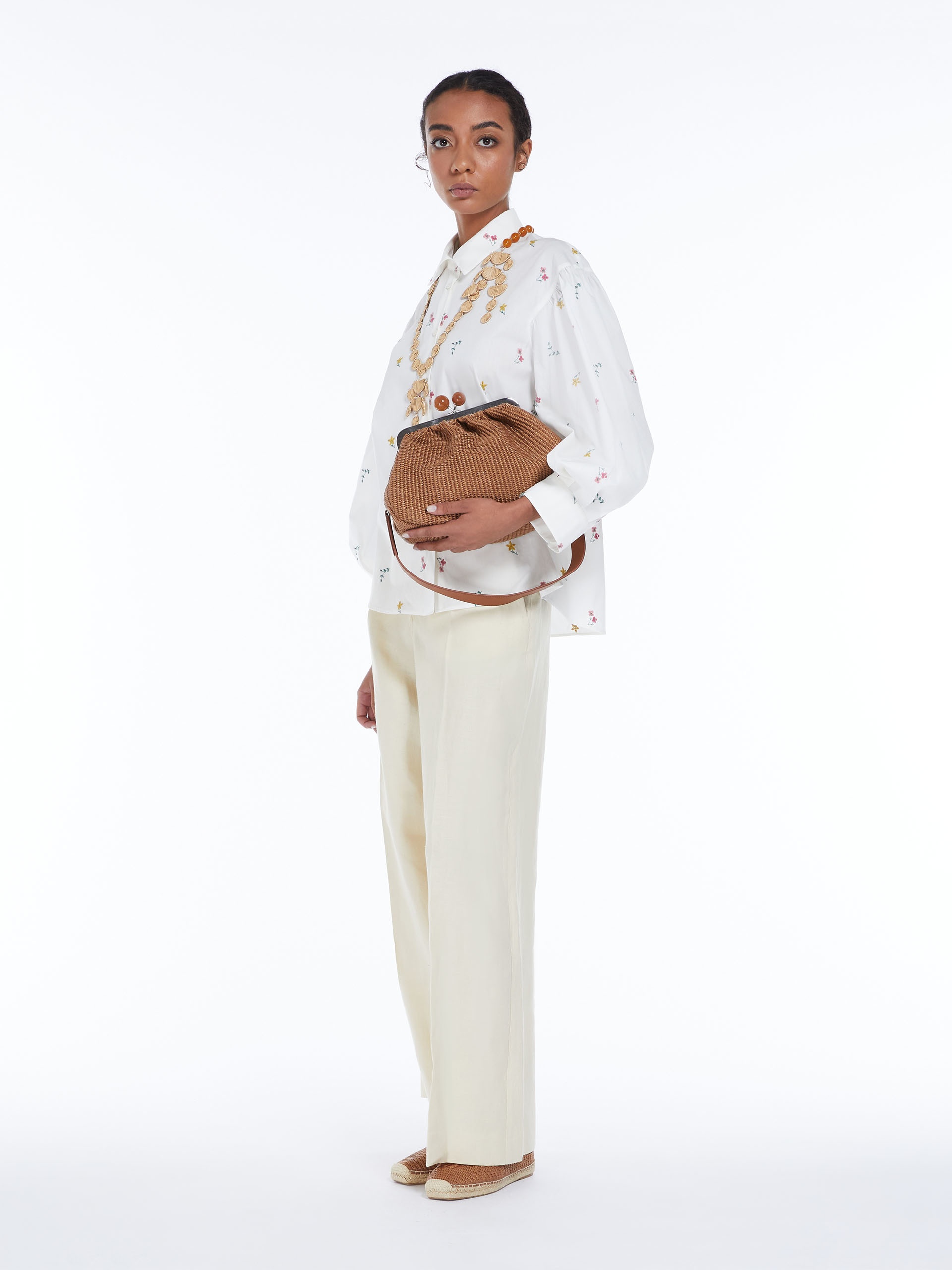 FORTUNA Medium raffia-look Pasticcino Bag - 7