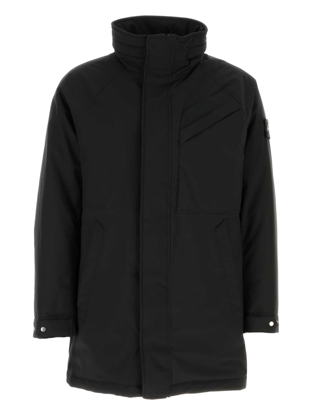 hodded padded coat - 1