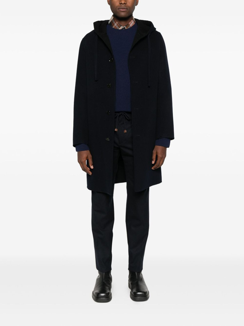 LARDINI virgin wool single-breasted coat outlook