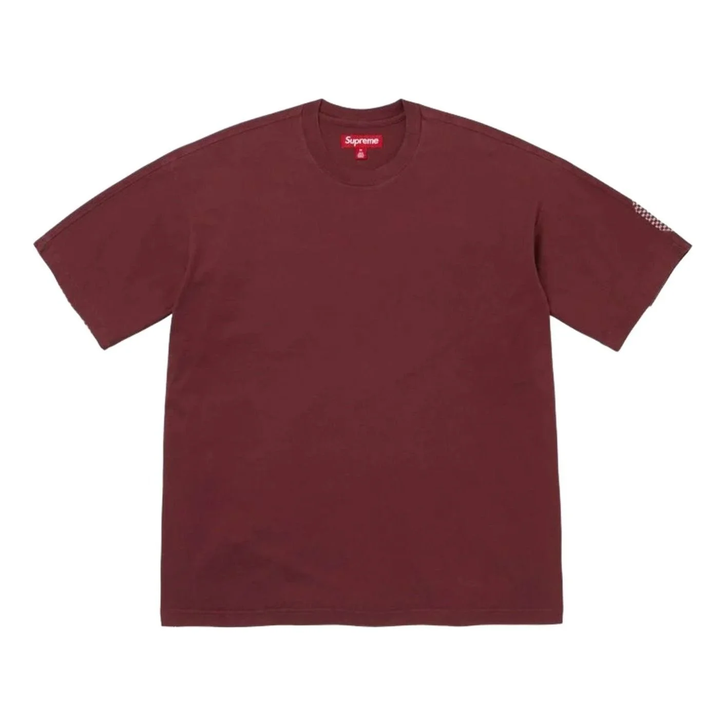 Supreme FW26 Checkerboard Intarsia S/S Top 'Burgundy' SUP-FW26-061-BGD - 1