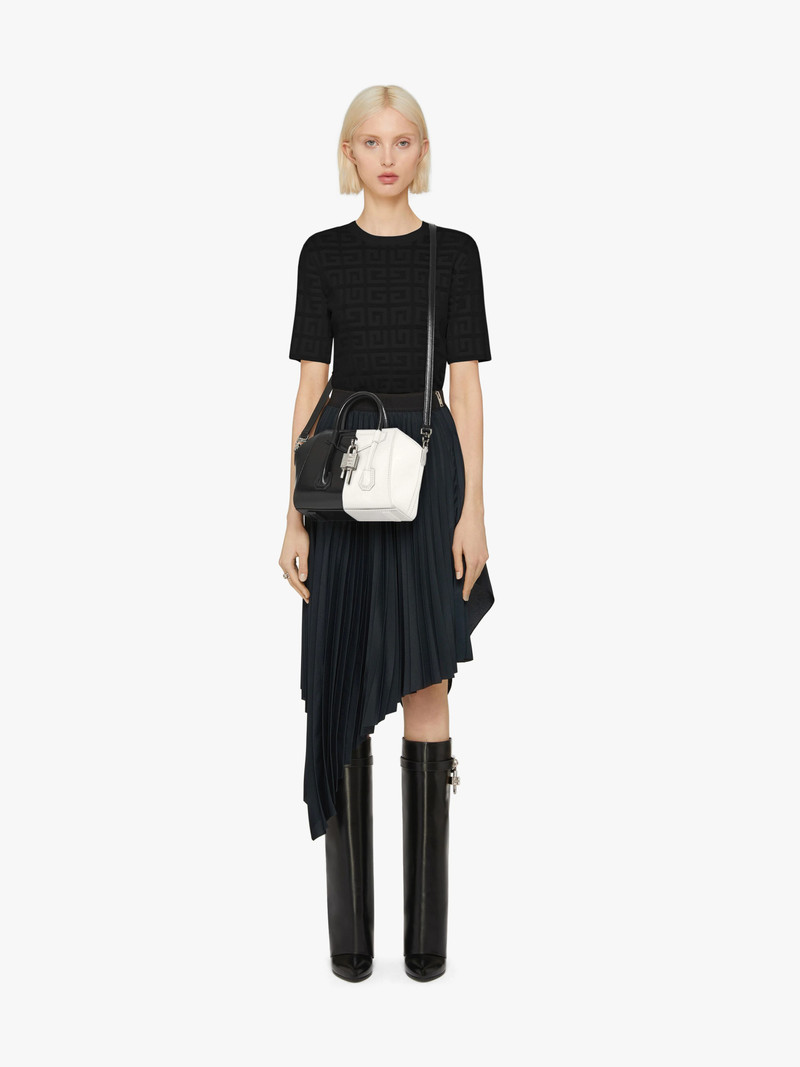 Givenchy TWO-TONE MINI ANTIGONA LOCK BOX LEATHER BAG outlook