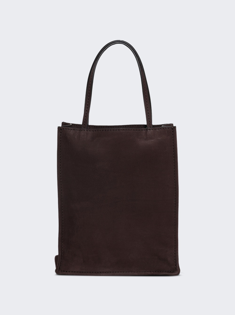 Small To Go Tote Dark Aniline Brown - 1