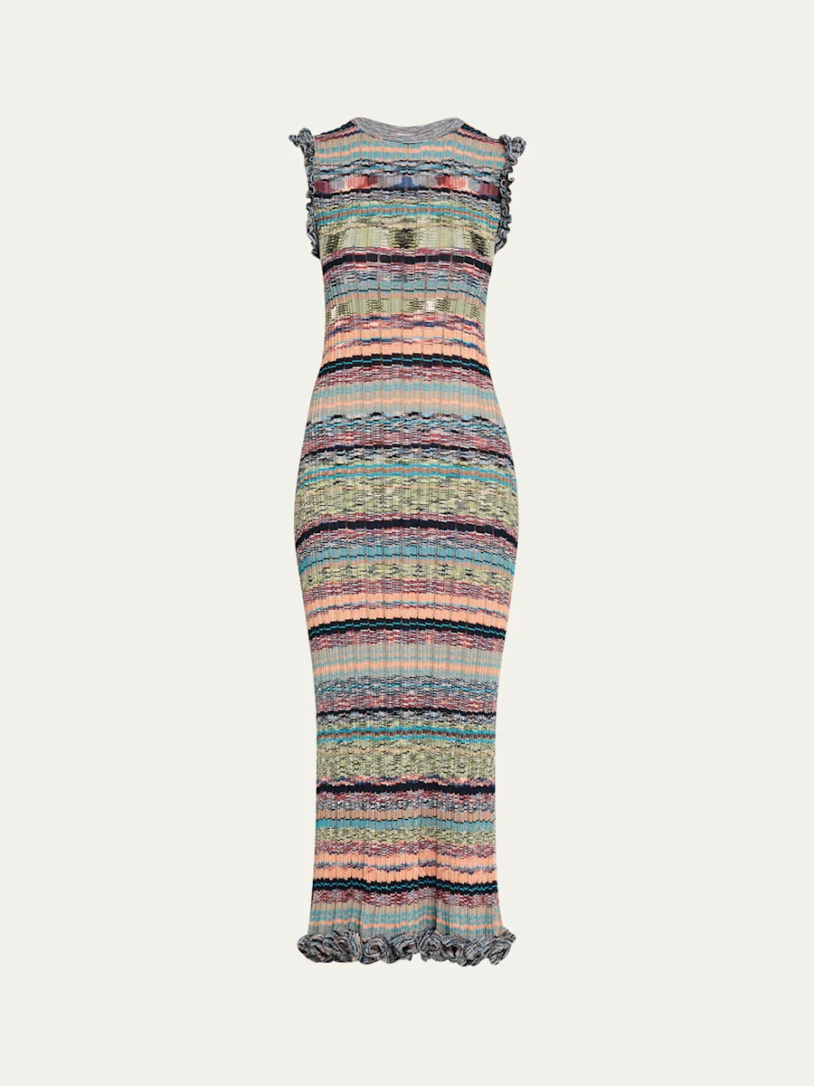 Ajak Sleeveless Knit Midi Dress - 1