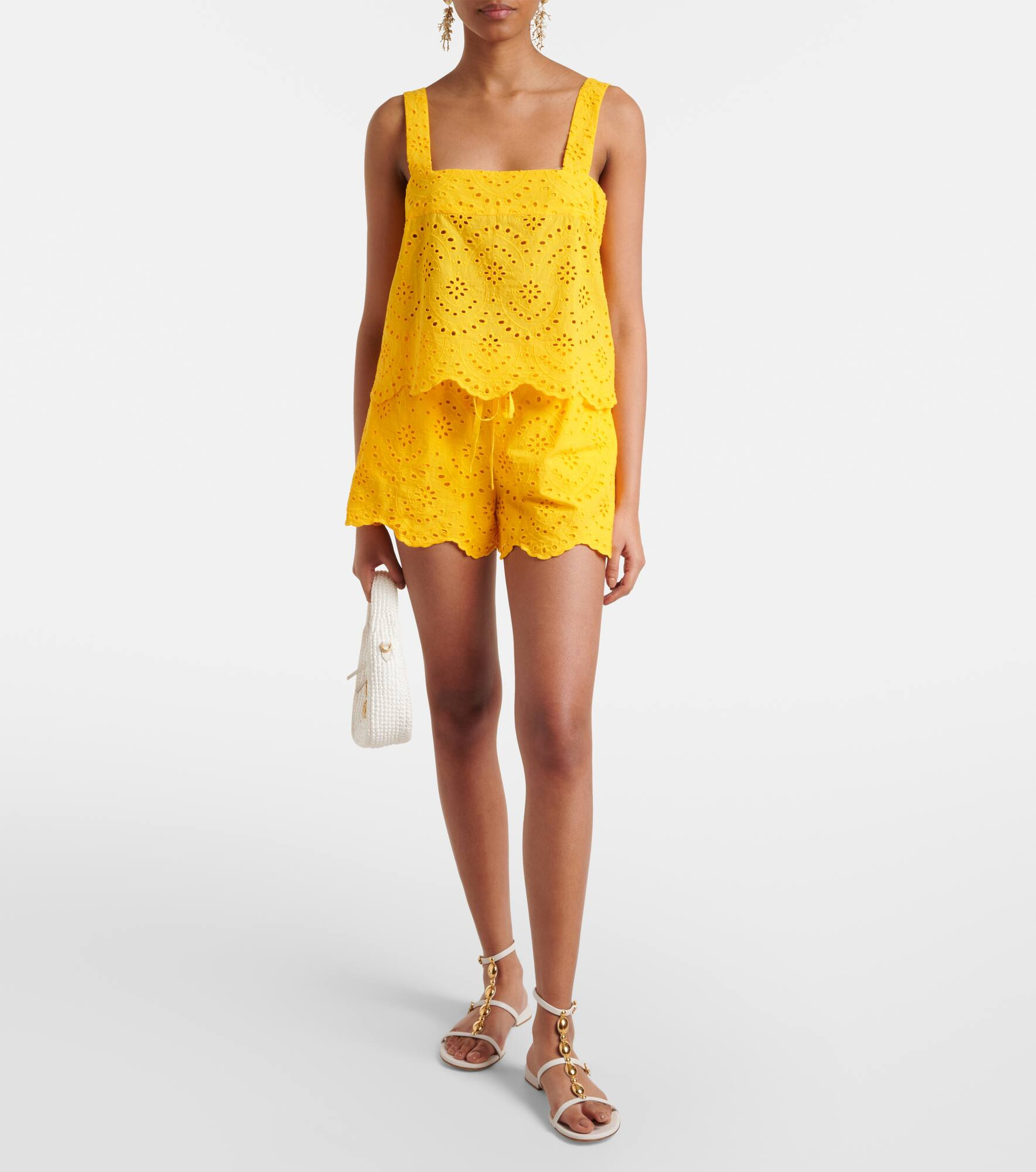 Noa broderie anglaise cotton top - 2