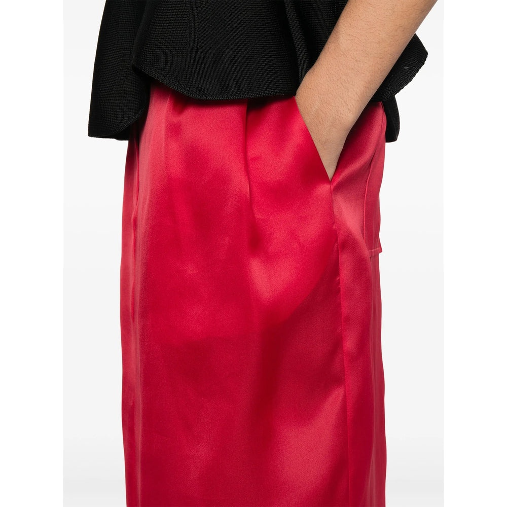 スカート KHAITE Women Mid Skirts 41493002 625 Red KHAITE Mauva Skirt in Fire Red | FWRD