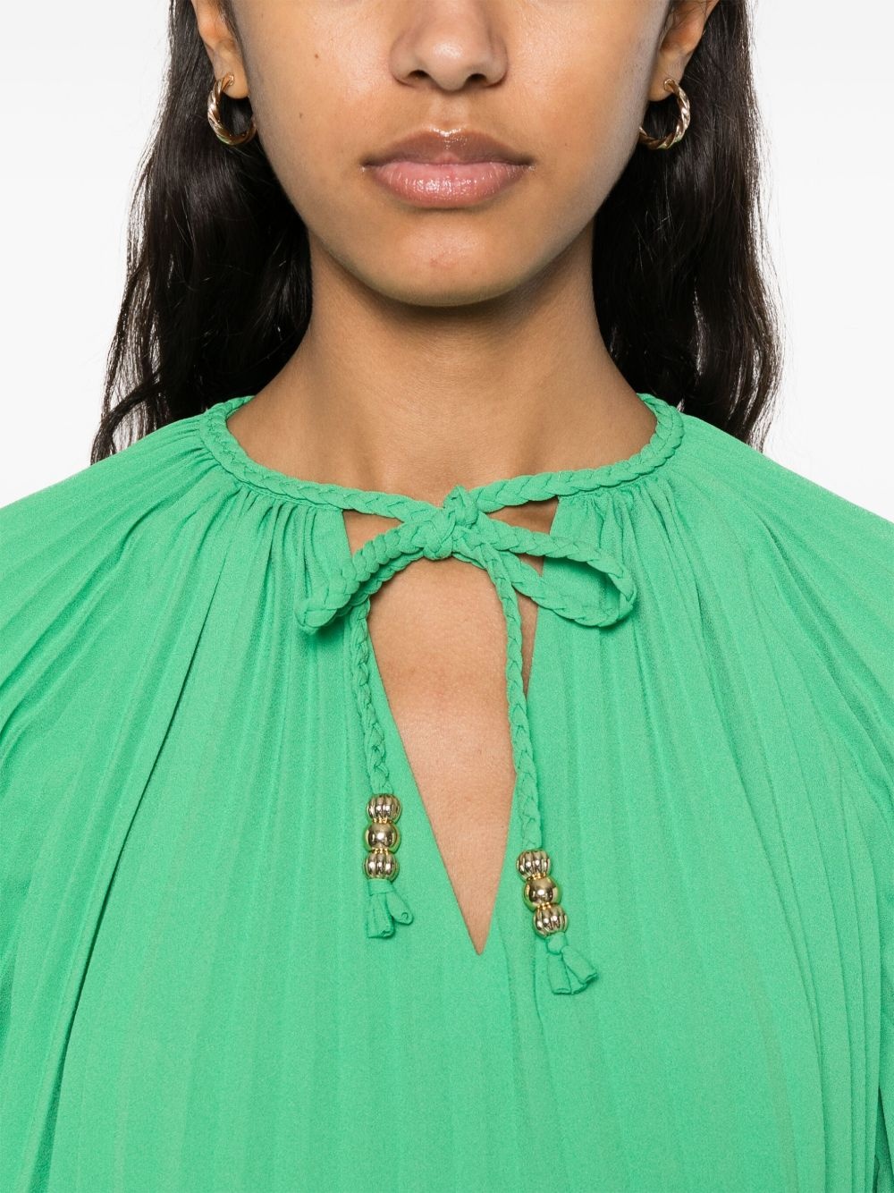 plissé blouse - 5