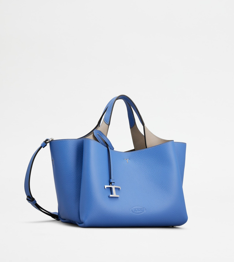Tod's BAG IN LEATHER MINI - LIGHT BLUE, GREY outlook