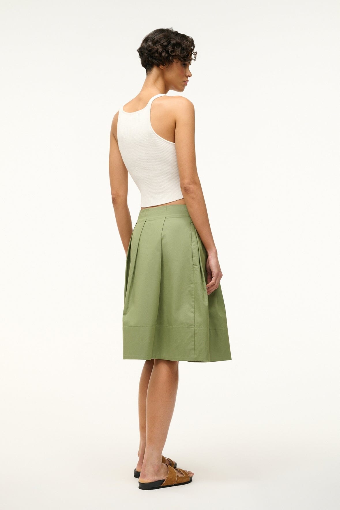 STAUD LONDON SKIRT MOSS - 4