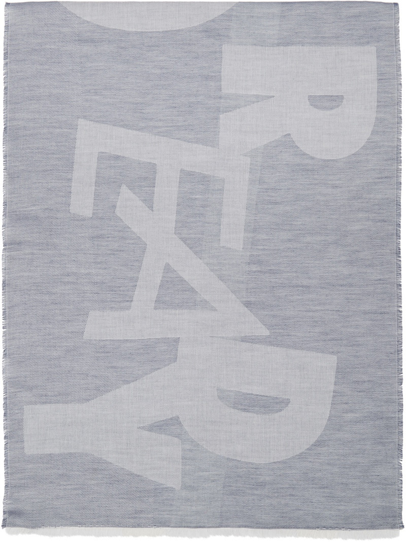 Vivienne Westwood Navy 'Ripped And Ready' Scarf outlook
