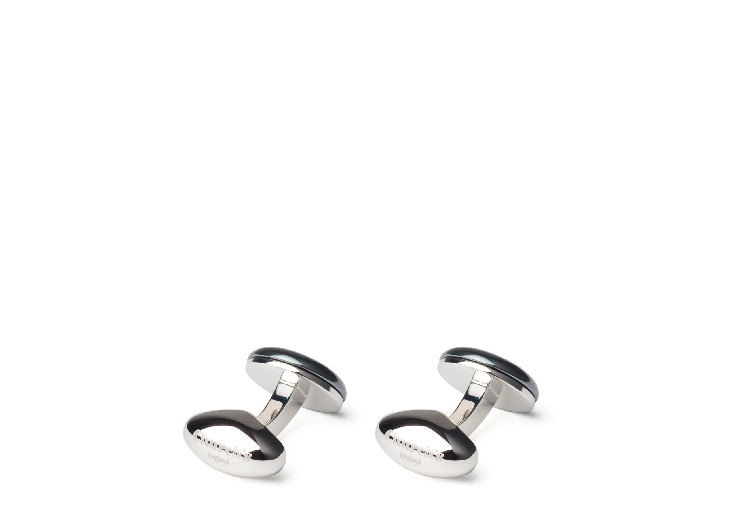 Crest cufflink
Haematite & Rhodium Plated Crest Beige - 2