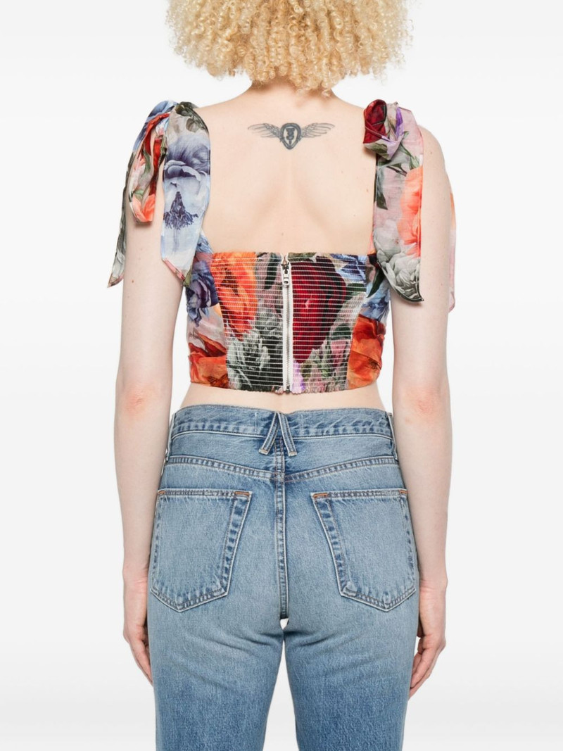 floral-print tie-details blouse 4