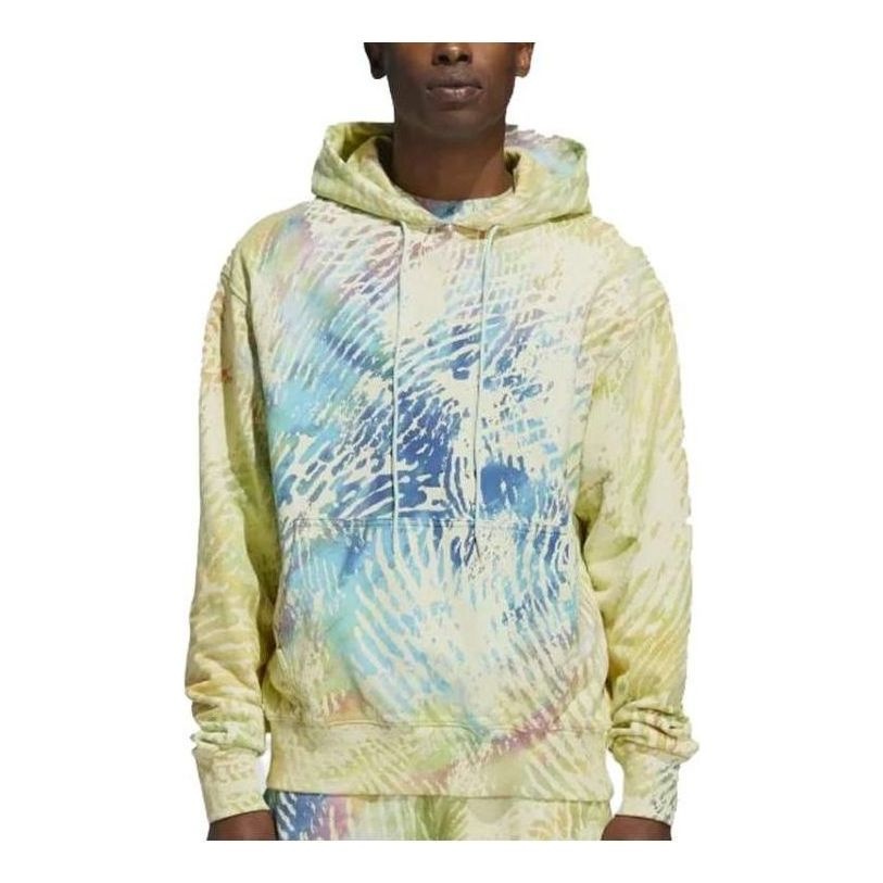 adidas x Pharrell BB Hoodie 'Yellow Blue' GD3659 - 3