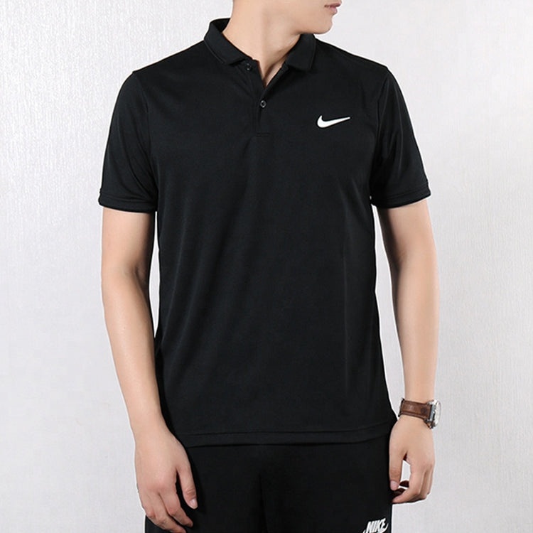 Nike Dri-Fit Slim Fit Version Golf lapel Short Sleeve Polo Shirt Black BV0359-010 - 4