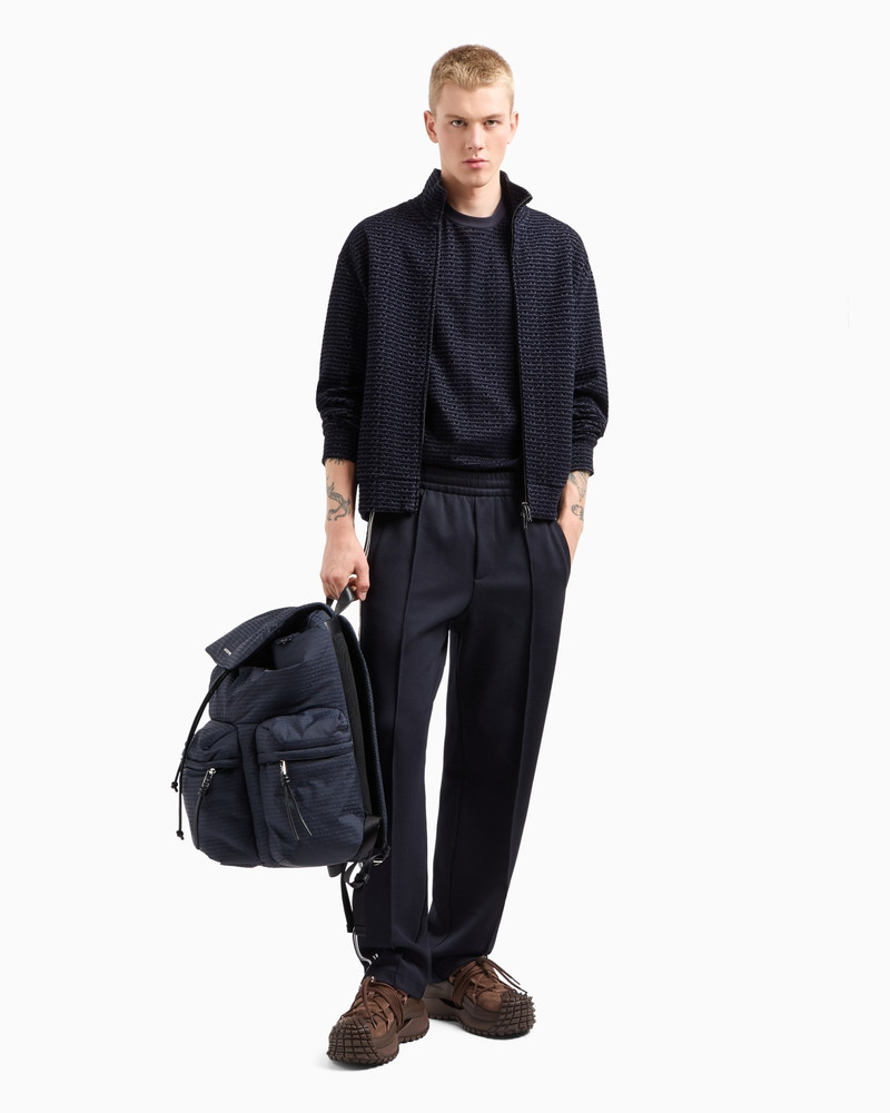 EMPORIO ARMANI JERSEY TROUSERS WITH LOGO BANDS outlook