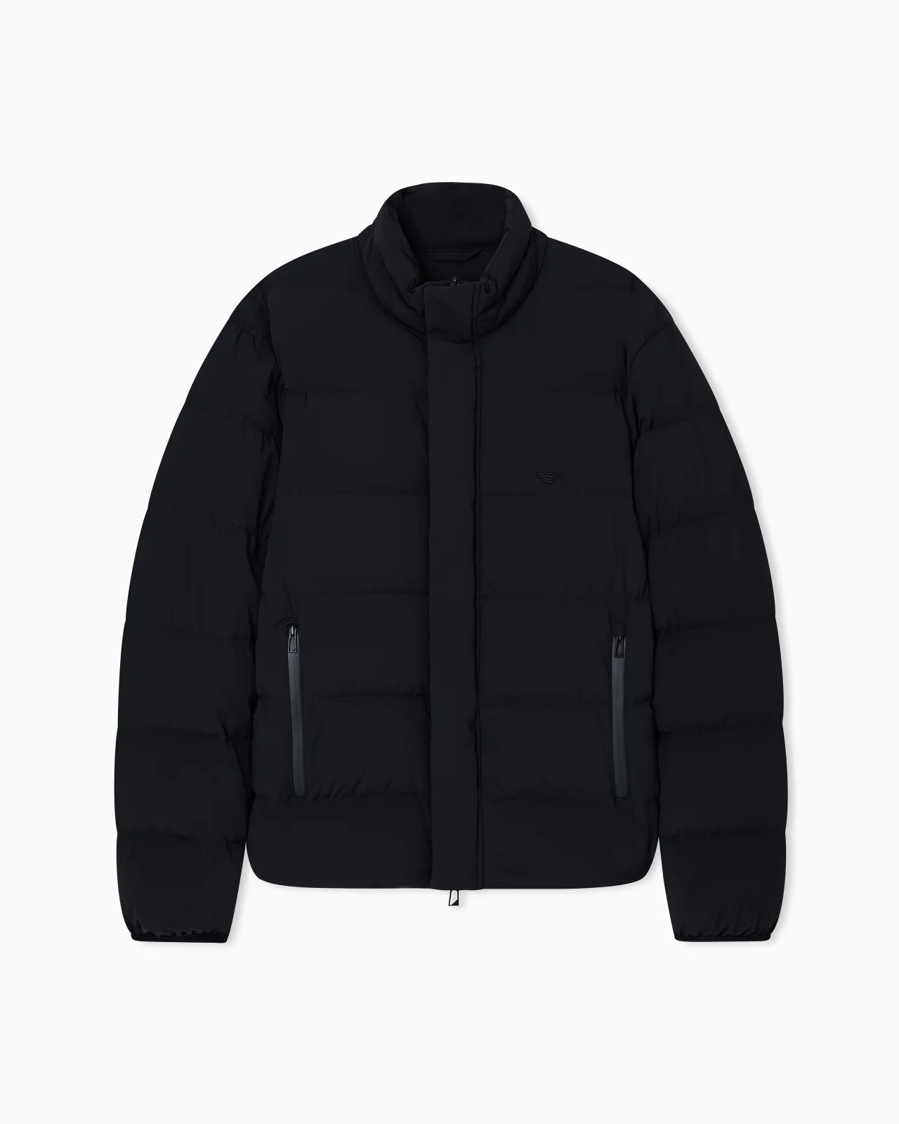 WATER-REPELLENT QUILTED NYLON SPANDEX DOWN JACKET - 1