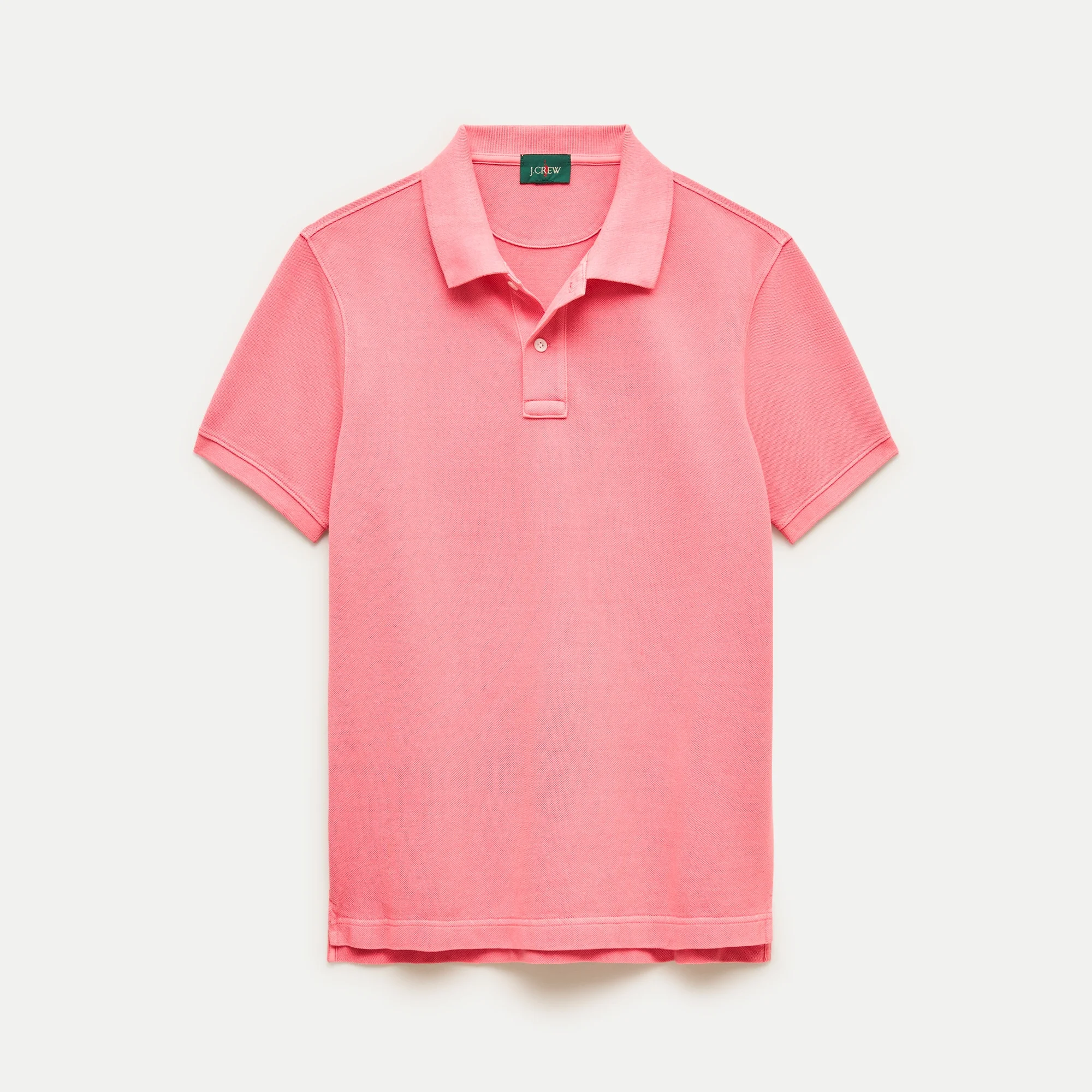 Washed piqué polo shirt - 1