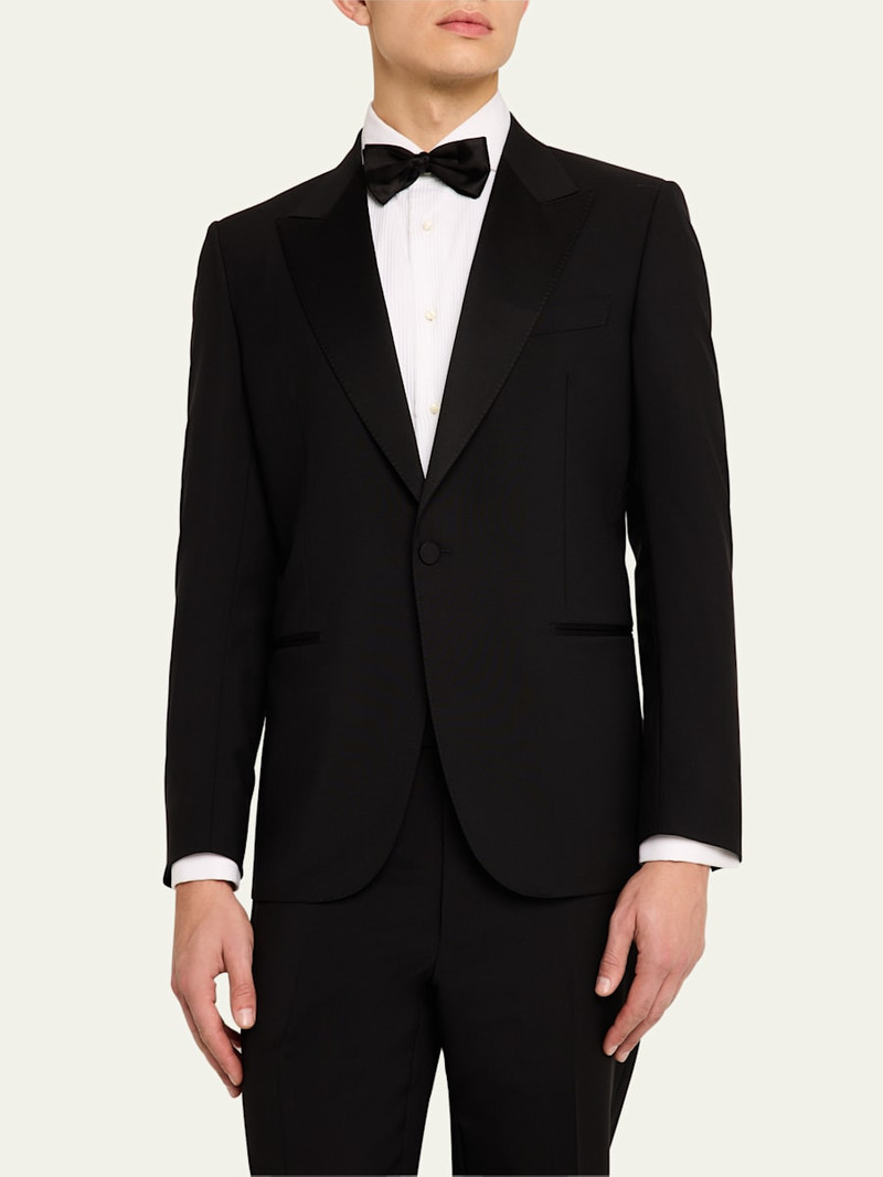 ZEGNA Men's Wool-Mohair Solid Tuxedo outlook