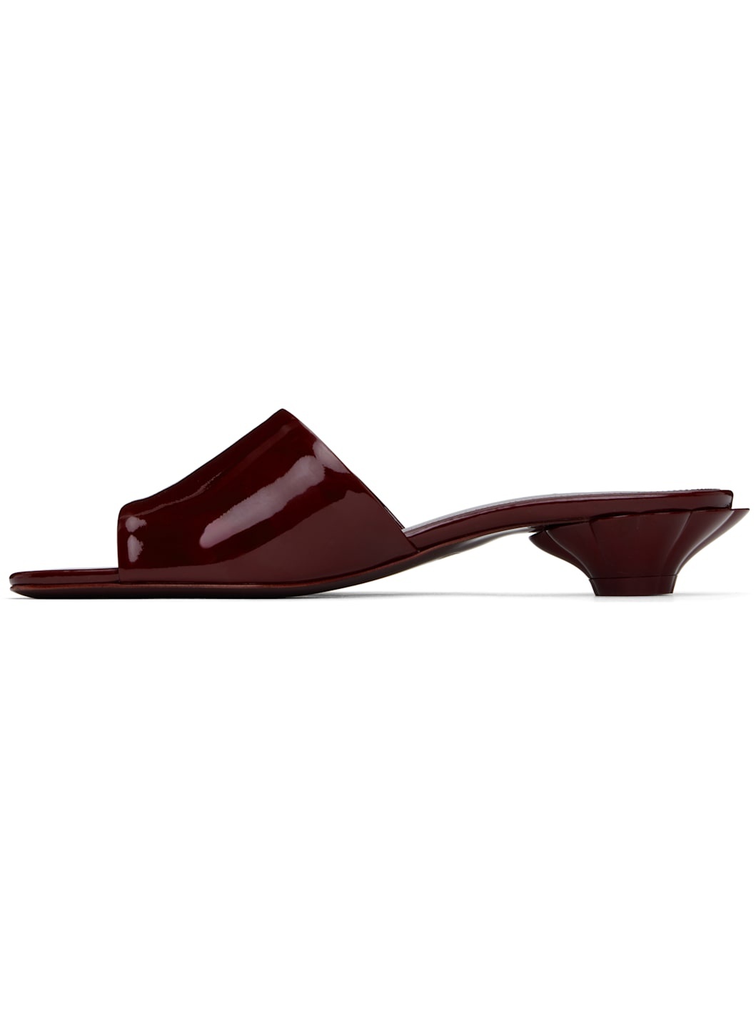 Burgundy Flower Sandals - 3
