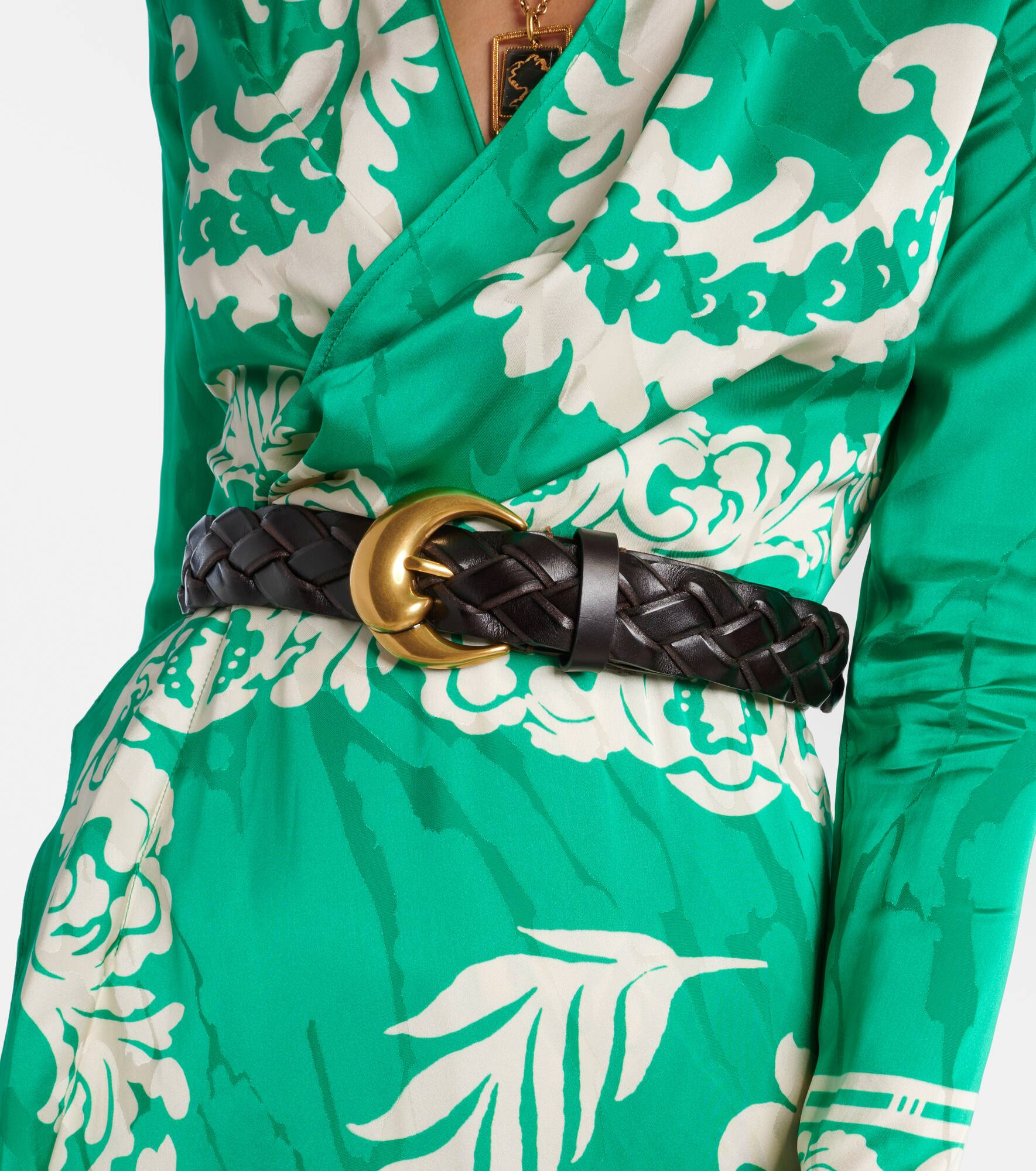 Woven leather belt - 2